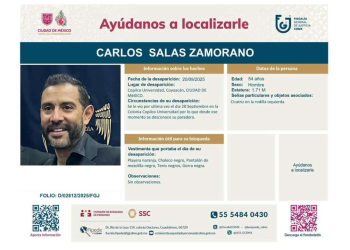 Se busca: Carlos Salas Zamorano en CDMX