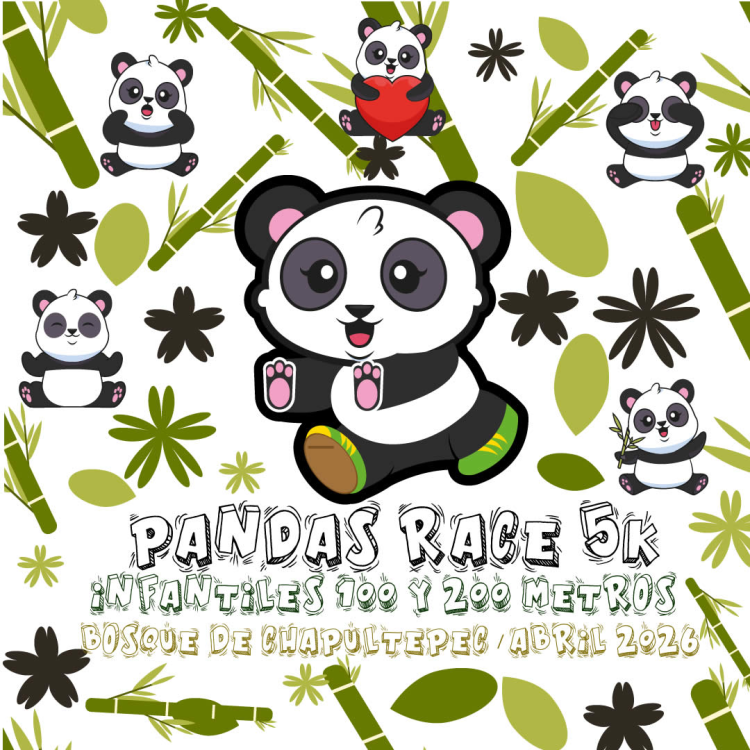 Pandas Race 5K 2026: fiesta runner en Chapultepec