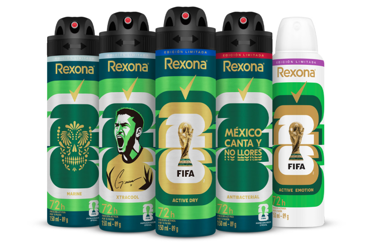 Desodorante Mundial: Rexona para 2026