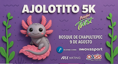 Ajolotito 5K 2026: carrera infantil y familiar en México