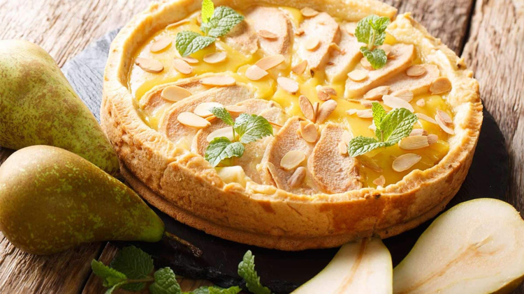 Tarta de Peras con Crema Pastelera: Receta Fácil
